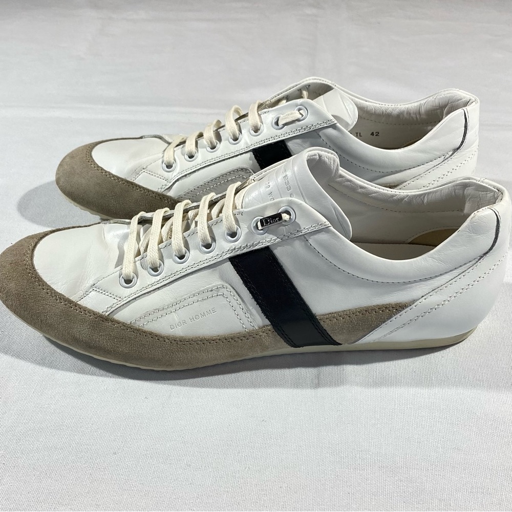 Dior Homme B33 white leather shoes sneakers  2007 size 42